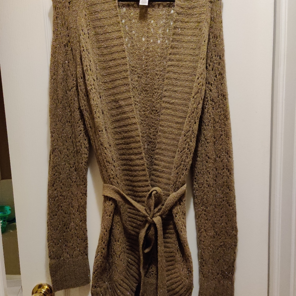 Ann Taylor Loft Mocha Neutral Sweater Cardigan